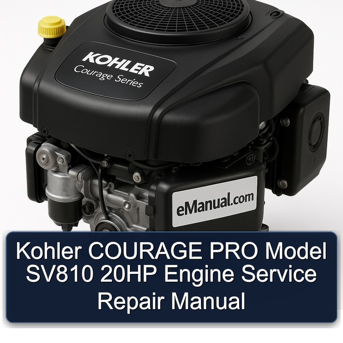 Kohler COURAGE PRO Model SV810 20HP Engine Service Repair Manual