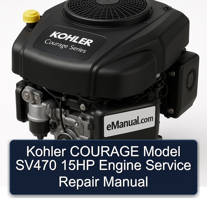 Kohler COURAGE Model SV470 15HP Engine Service Repair Manual