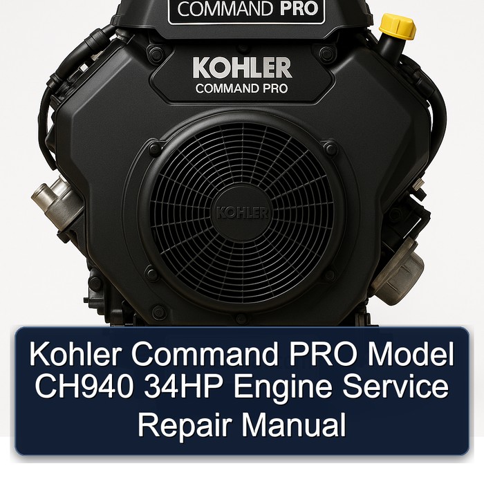 Kohler Command PRO Model CH940 34HP Engine Service Repair Manual