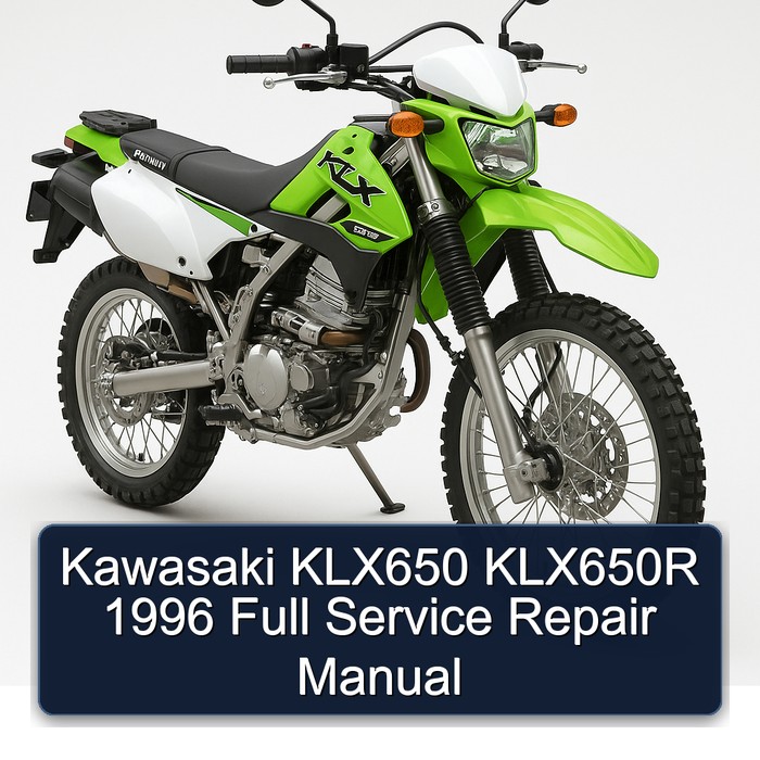 Kawasaki KLX650 KLX650R 1996 Full Service Repair Manual