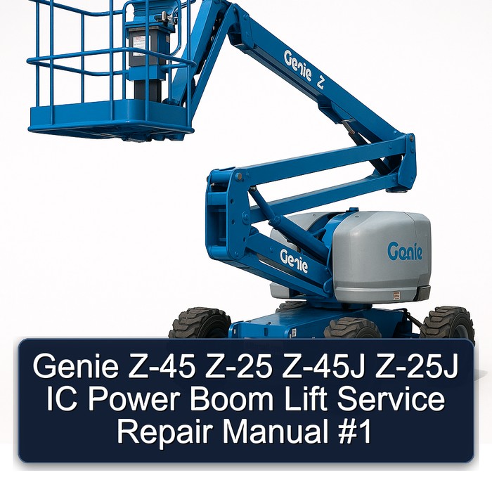 Genie Z-45 Z-25 Z-45J Z-25J IC Power Boom Lift Service Repair Manual #1