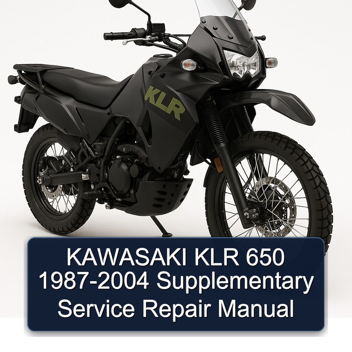 KAWASAKI KLR 650 1987-2004 Supplementary Service Repair Manual
