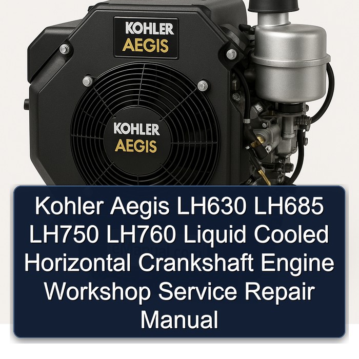 Kohler Aegis LH630 LH685 LH750 LH760 Liquid Cooled Horizontal Crankshaft Engine Workshop Service Repair Manual