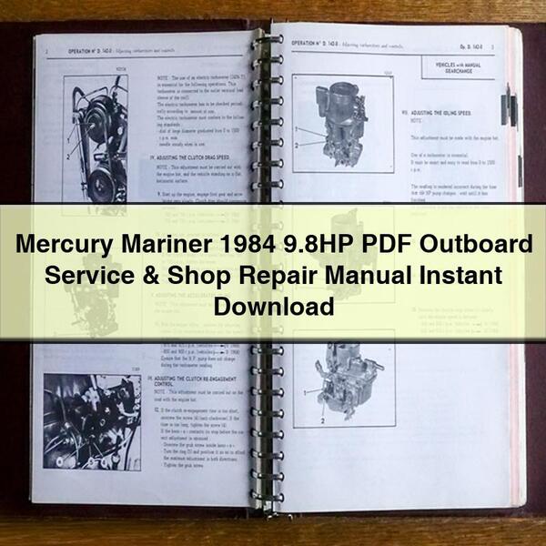 Mercury Mariner 1984 9.8HP Outboard Service Repair Manual
